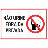   Não urine fora da privada 